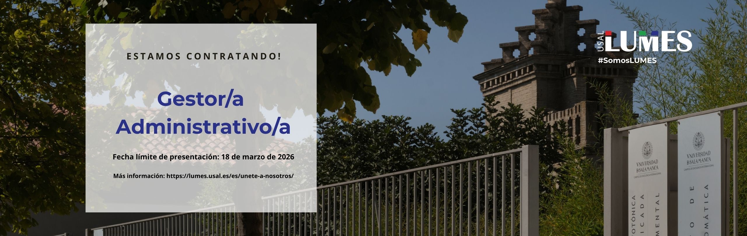 Job offer: Administrative Manager